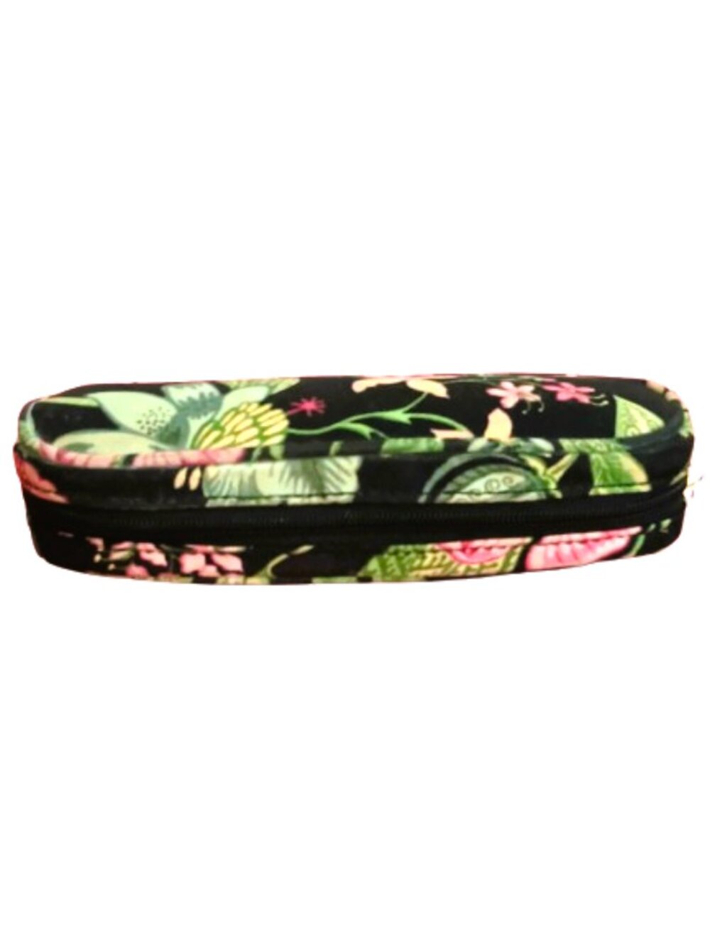 Vera Bradley Floral Soft Eye Glass Case Zip Around Multi Colored Fabric